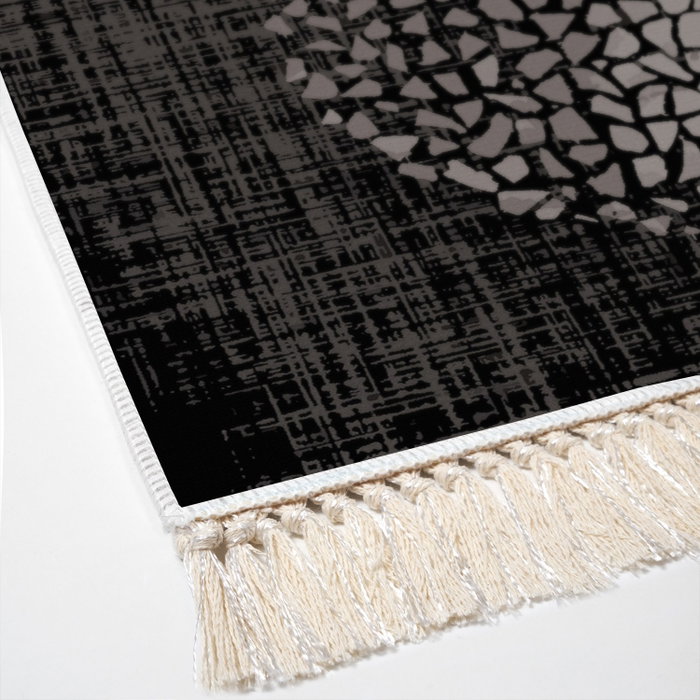 Conceptum Alfombra 80 x 200 cm Beige, Crema y Azul